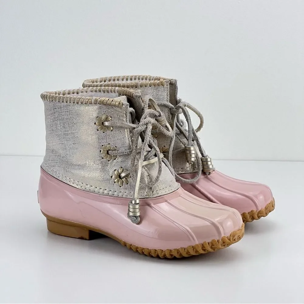 Jack Rogers Chloe Rain Boot 'Blush' Sz 6